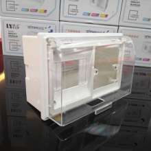 All plastic concealed Lianze 2-4 position with leakage + switch socket splash-proof combination box Plastic open waterproof box