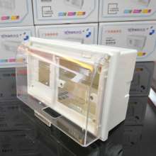 All plastic concealed Lianze 2-4 position with leakage + switch socket splash-proof combination box Plastic open waterproof box