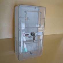DBX04 single-phase meter box transparent electronic meter box plastic with lock meter box