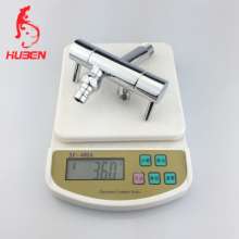 Factory direct Hu Ben bathroom one into two into the wall dual-use multi-function double outlet toilet spray gun copper angle valve 170026