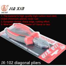 Jiaxin factory direct sales JX-102 industrial 6 inch diagonal pliers diagonal pliers water pliers