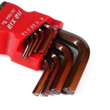 S2 Allen wrench set Super hard bronze hexagonal long and long ball head 9 piece set 504
