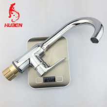 Factory direct Hu Ben bathroom red rushing copper small curved wash basin basin hot and cold water mixing pagoda sink faucet 170113