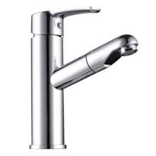 Cross-border direct supply Cylindrical basin washbasin cold and hot water shower retractable bathroom cabinet Copper pull faucet 170225