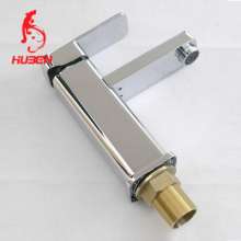 Factory direct Hu Ben wash basin basin faucet under counter basin single hole copper body hot and cold square single hole faucet 170027