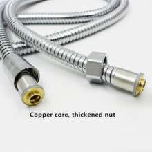 1.5 m stainless steel shower hose shower hose household bathroom shower nozzle connection tube plating encryption tube