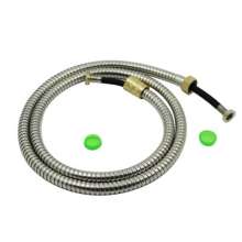 1.5 m solar shower hose hose nozzle hose shower connection stainless steel tube brass cap pull explosion-proof tube