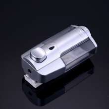 Hotel bathroom manual soap dispenser Home kitchen bathroom Wall-mounted hand sanitizer bottle shower gel soap box AH-17 matt silver