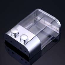 Hotel bathroom double head simple manual soap dispenser home kitchen bathroom wall-mounted hand sanitizer bottle shower gel soap box AH-19 plating