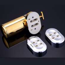 Hotel bathroom manual soap dispenser Home kitchen bathroom stainless steel hand sanitizer bottle shower gel soap box titanium gold