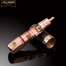 RCA welding male plug Lotus head AV video head coaxial audio cable Audio cable amplifier connection terminal 298