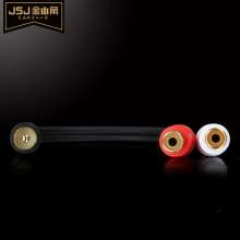 Jinshanjiao JSJ audio conversion cable pure copper RCA revolution two female lotus head One point 2 audio extension cable 0.2 m 1.8 m 325