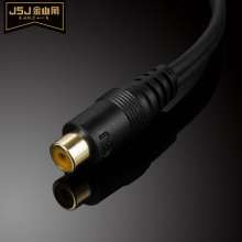 Golden Triangle Pure copper 1 point 2 Lotus mother to double lotus public audio RCA conversion line JSJ JSJ-326
