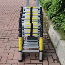 Telescopic aluminum alloy engineering ladder bamboo lock-type anti-skid aluminum ladder thickened single-sided ladder telescopic aluminum household ladder