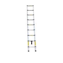 Telescopic aluminum alloy engineering ladder bamboo lock-type anti-skid aluminum ladder thickened single-sided ladder telescopic aluminum household ladder