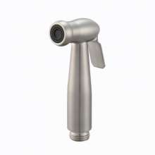 Weichang factory direct sales 304 stainless steel brushed oval big nozzle spray gun handheld pressurized toilet toilet flusher 006D