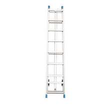 Unilateral fire aluminum ladder double side foot reinforcement 3.0mm aluminum alloy ladder A type two-section rope lifting elevator