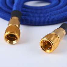 Pilot factory direct copper plated home garden water pipe 3 times telescopic TPE car wash water pipe magic telescopic water pipe LH-4160-2