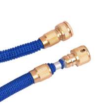 Pilot manufacturers self-produced wholesale pressure latex material 3 times telescopic garden tube car wash water gun magic gourd tube LH-SSR-4