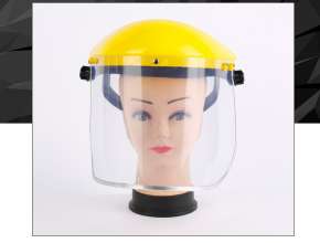 Pvc mask polishing protective mask anti-impact screen anti-splash mask head-mounted mask