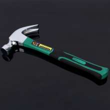 Factory direct plastic coated claw hammer Green handle multi-function hammer hammer Safety hammer claw hammer hammer hammer hammer