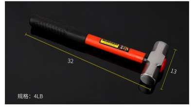 Factory direct hardware tools PPR handle plastic handle forging octagonal hammer industrial decoration shockproof hammer hammer