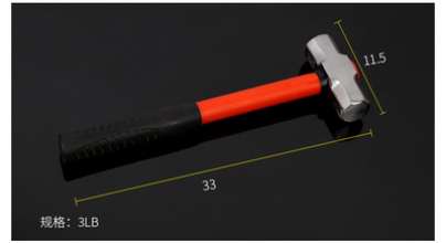 Factory direct hardware tools PPR handle plastic handle forging octagonal hammer industrial decoration shockproof hammer hammer