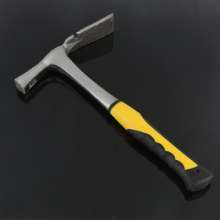 45# carbon steel joint exploration hammer geology exploration tool geological hammer tip flat geological hammer hardware tool flat tail mason hammer