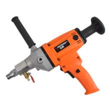 Air standard water drill hand-held high power concrete drill electric diamond engineering drill air conditioning hole has water seal drill with power cord 13A British plug