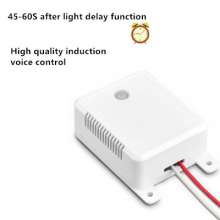 Surface mounted sound and light control switch Induction delay voice control switch Intelligent module The corridor can be connected with tungsten light bulb