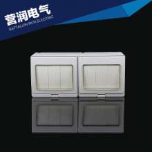 Panel. Waterproof switch. Surface mounted wall switch. Outdoor waterproof switch socket. Six-position panel