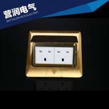 Straight pop-up ground socket. Two British (. high-end) sockets. British socket. panel