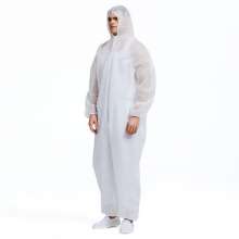 Secondary work clothes non-woven thickening hooded protective clothing spray paint grinding breeding suit