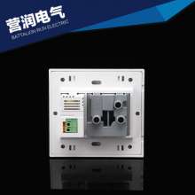 USB+英式面板  英式插座 墙壁开关插座 跷板开关86型面板 卡入功能键