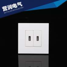 Two USB sockets Wall switch sockets Rocker switch type 86 panel Key-in function key panel