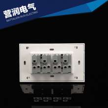 Four-position switch socket wall switch socket rocker switch type 86 panel snap-in function key panel