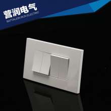 Four-position switch socket wall switch socket rocker switch type 86 panel snap-in function key panel