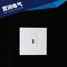 One USB socket panel wall switch socket rocker switch type 86 panel snap-in function key socket