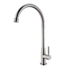 304 stainless steel faucet single cold vertical faucet stainless steel sink faucet kitchen sink faucet faucet 10013