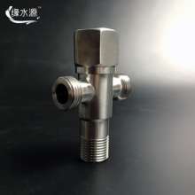 SUS304 stainless steel angle valve. Plumbing bathroom accessories. Bidet. One in and two out thickened triangular valves. Double outlet angle valve. Three-way angle valve D15