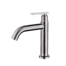 SUS304 stainless steel faucet Bathroom Toilet faucet Single cold basin faucet Wash basin faucet brushed faucet 002