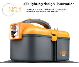 Household portable lighting kit plastic tool storage box