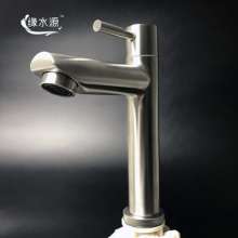 SUS304 stainless steel faucet single cold basin faucet ceramic basin faucet wash basin faucet curved mouth faucet SY-M003