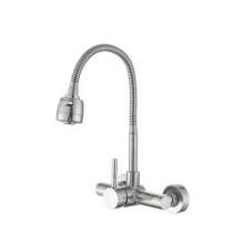 Water source bathroom processing shop SUS304 stainless steel kitchen faucet hot and cold water faucet wall faucet kitchen concealed universal faucet shower faucet 10212