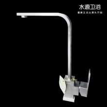 SUS304不锈钢水龙头   厨房水龙头   方形可旋转水龙头   单双盆通用菜盆龙头    拉丝龙头010