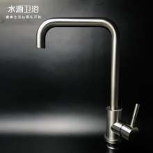 SUS304 stainless steel faucet. Kitchen faucet. Kitchen faucet. Dish basin faucet. Single hole hot and cold faucet. Mix the water to rotate the faucet. Seven-pipe faucet 10112