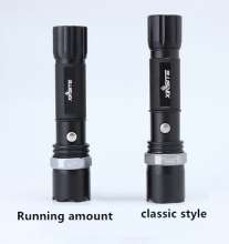 Outdoor lighting mini self-defense zoom flashlight led glare long-range rechargeable flashlight W300