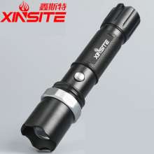 Outdoor lighting mini self-defense zoom flashlight led glare long-range rechargeable flashlight W300