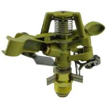 4-point alloy adjustable lawn sprinkler. 360 degree rotating rocker nozzle. Green garden spray. Irrigation irrigation for agricultural land. Nozzle