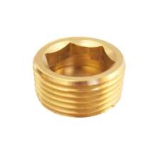 Copper hex socket copper plug. Copper pipe plug outside the water pipe. Stuffed. Bulk head. 1 minute 2 points 3 points 4 points 6 points 1 inch
